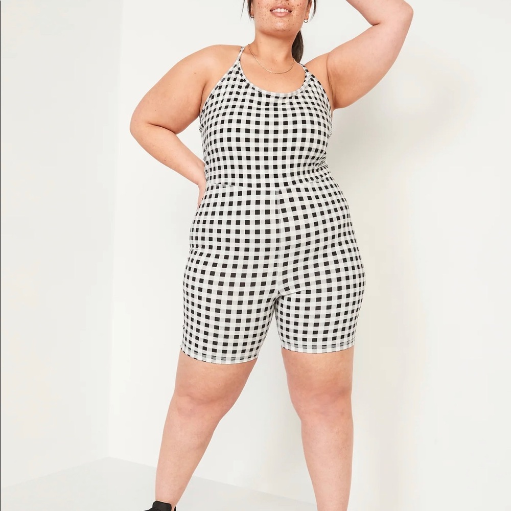 GINGHAM ROMPER BODYSUIT